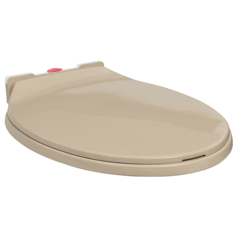Crete Soft-Close Elongated Standard Toilet Seat, Beige