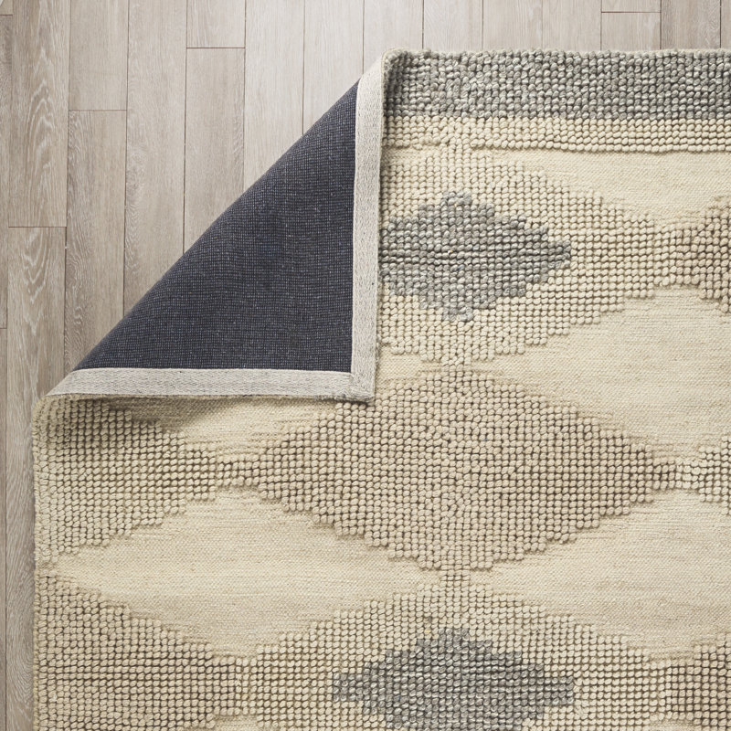 Wool Geometric Indoor Rug, Rectangle 8' x 10'