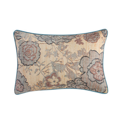 Taman Natural Cotton Accent Pillow in Summer Florals