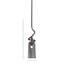 Suspension Sadea Stem Hung Mini présentée en fini granit foncé avec verre fumé bullé de 12,7 cm de largeur x 25,4 cm de hauteur-489328936