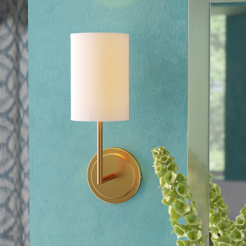 Rainah Armed Sconce, Satin Brass