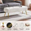 Boucle Upholstered Bench