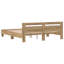 Vidaxl Wood Bed Frame with LED Durable-113970994-113970982