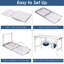 Table de camping réglable en aluminium Costway avec rangement bleu foncé Costway-60440822