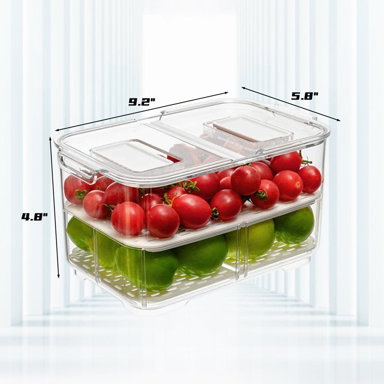 Stackable refrigerator 4-piece Fresh Produce Keeper Set