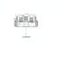 Causeuse en similicuir de 73,5 po avec porte-gobelet et console Taishia-1439707149