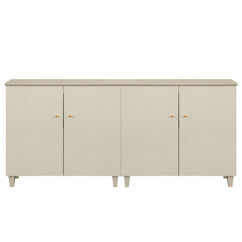 Buffet décoratif 4 portes Lysiane , Beige
