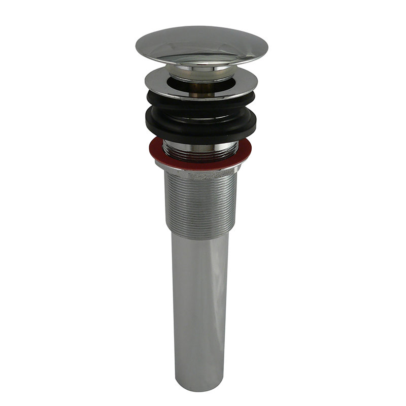 Vessel Pop-up Bathroom Sink Drain, Polished Chrome