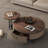 Modern and simple round coffee table set-352357915