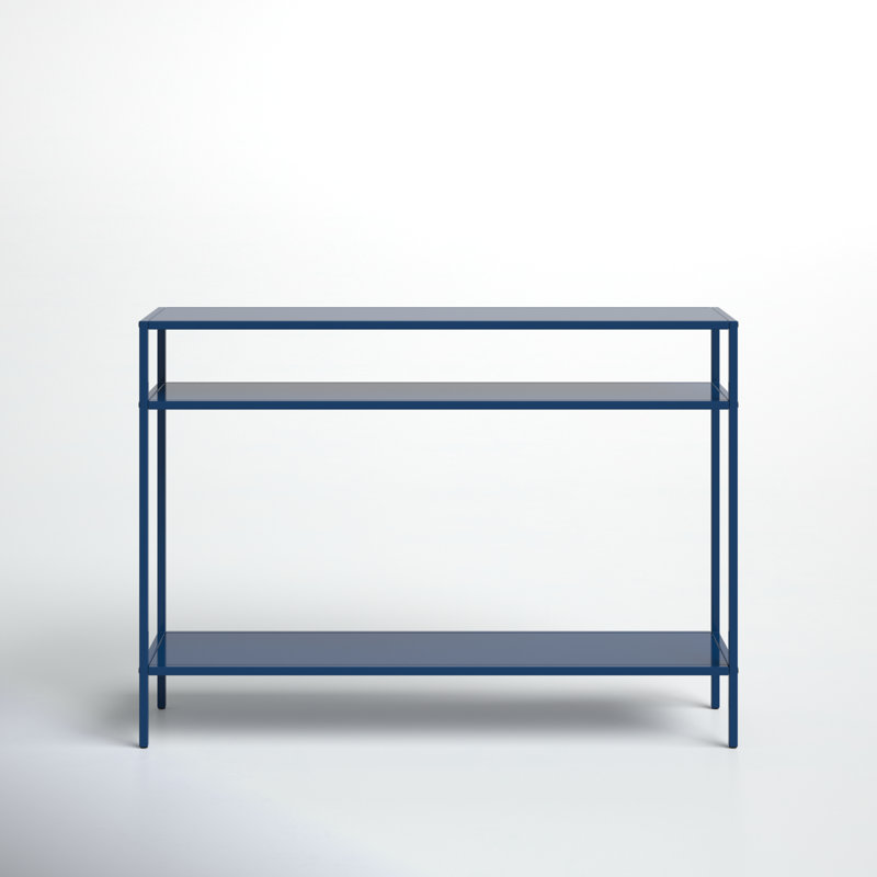 Aisha Console Table, Mykonos Blue, 30" H x 42" W x 10" D