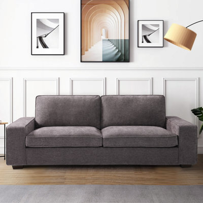 Saidee Chenille Abstract Arm Loveseat