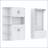 Multifunctional Left-Right Hall Cabinet with 4 Hooks-1870552130