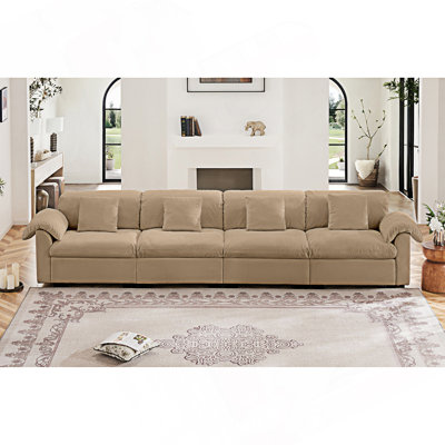 Extra Large And Long 4 Seater Modern Sofa, Oversize Sofa