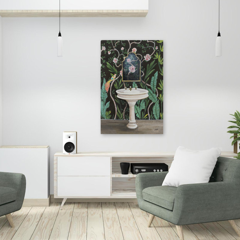 Botanical Bath I Art Deco Animal, H 36 po x l 24 po