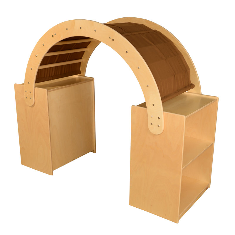 Lit de hideaway avec rangement, Brun