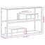 Geise 110cm Glass Top Console Table-2118328839-2118328838