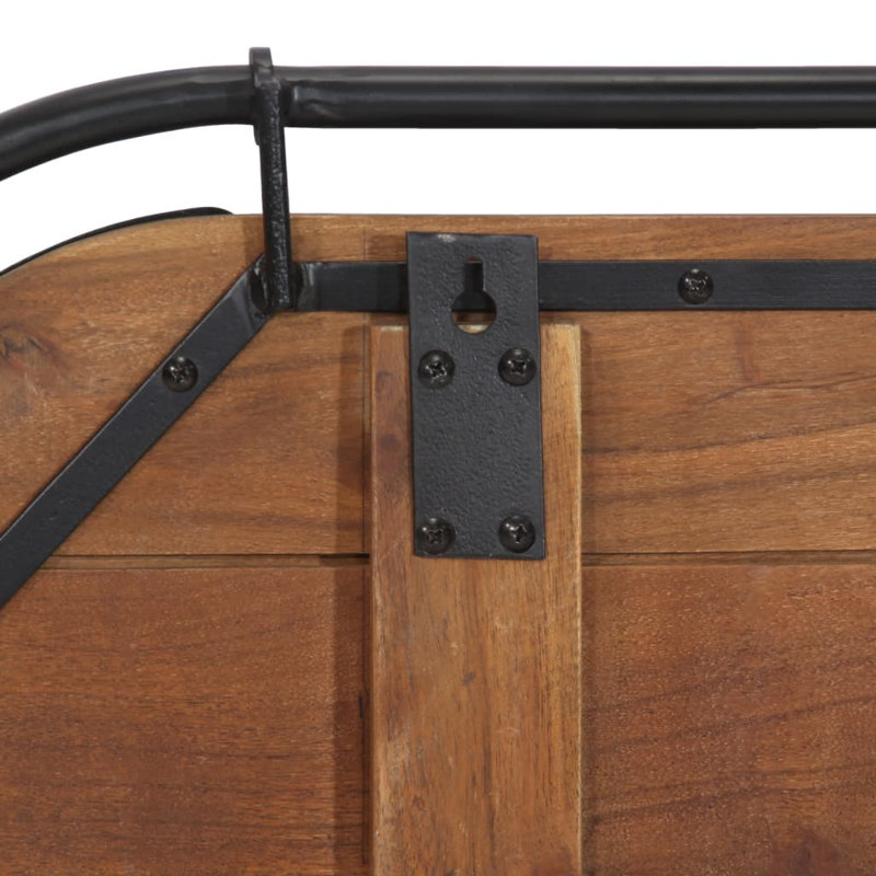 Solid Wood Wall Mounted Coat Rack, Multicolour