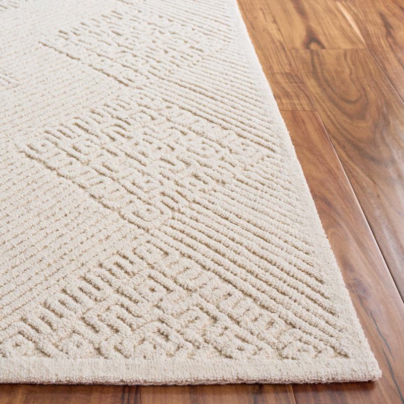 Textural 110 touffeté à la main 80% laine; Tapis damassé 20% coton, Rectangle 6 pi x 9 pi