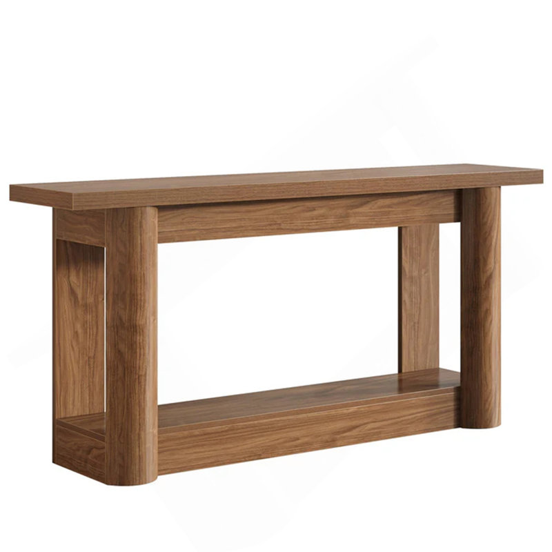 Entryway Table,2-Tier Console Table,Sofa Table, Brown