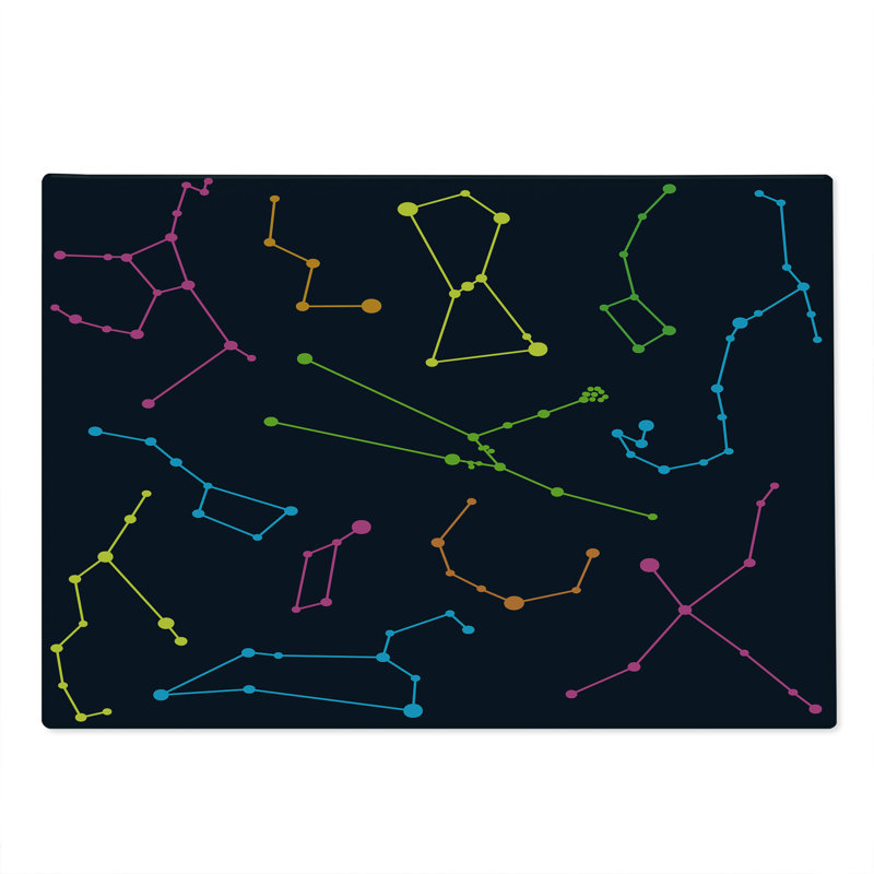 Planche à découper Ambesonne Constellation grande taille colorée galactique multicolore