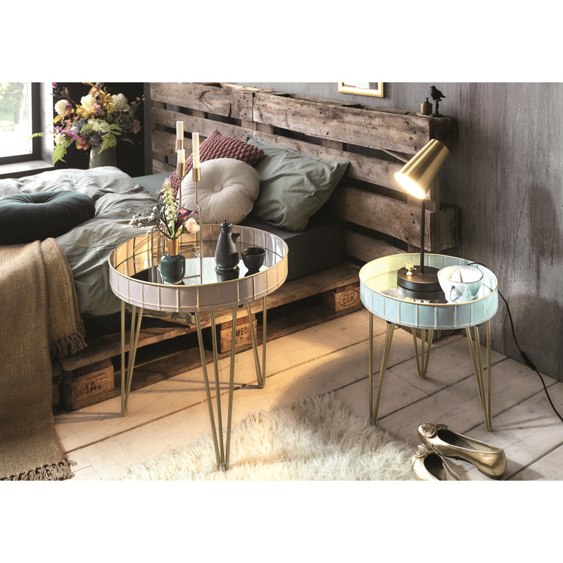Cedillo Glass Top End Table