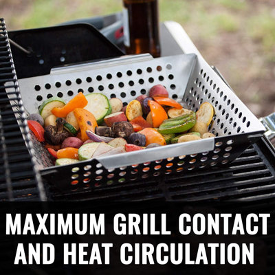 Stainless Steel Non-Stick Grill Basket