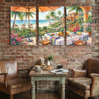 Paysage et nature, plage tropicale avec palmiers