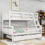 Lit simple superposé en bois avec lit gigogne simple et échelle robuste-1698108750