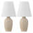 Xander 19.5" Minimalist Scandinavian Concrete Effect Resin/Iron Ginger Jar LED Table Lamp-1092774534