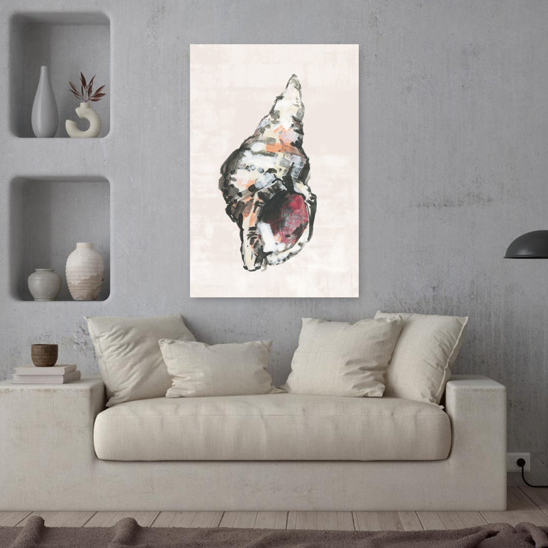 Art contemporain, art abstrait poisson côtier, H 36 po x l 24 po