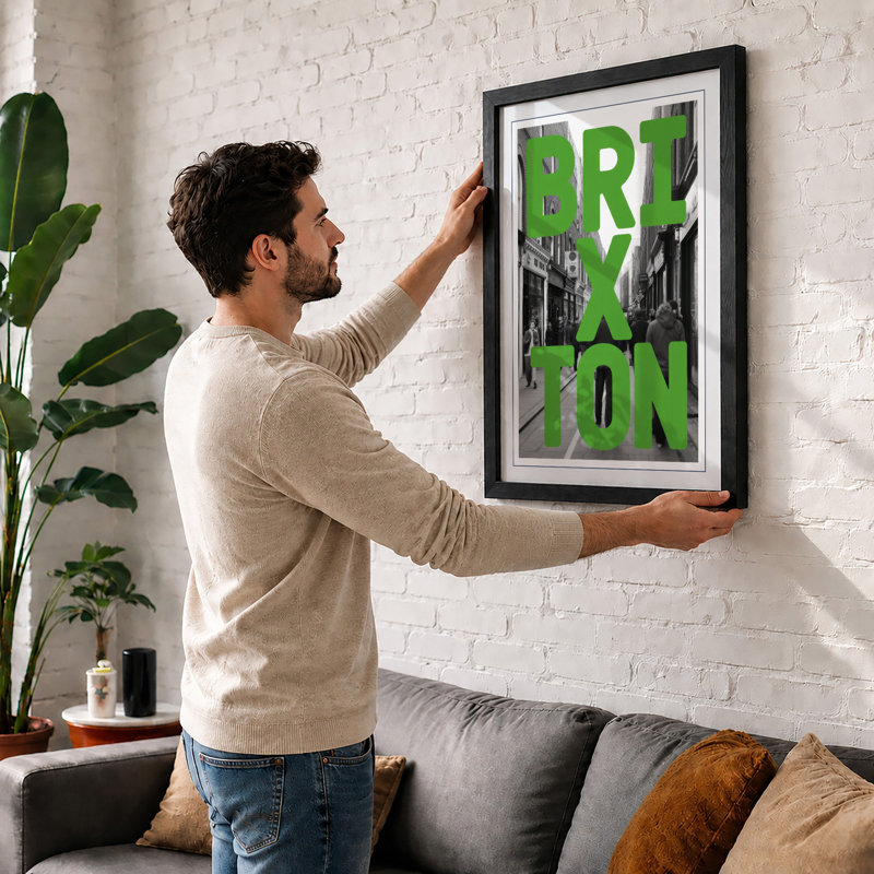 Urban Typography Art Modern - Print, A2 - 59.4 x 42.0 cm, White