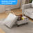 3+2 Linen Sectional Sofa Set with Storage Ottoman & Pockets-867118854
