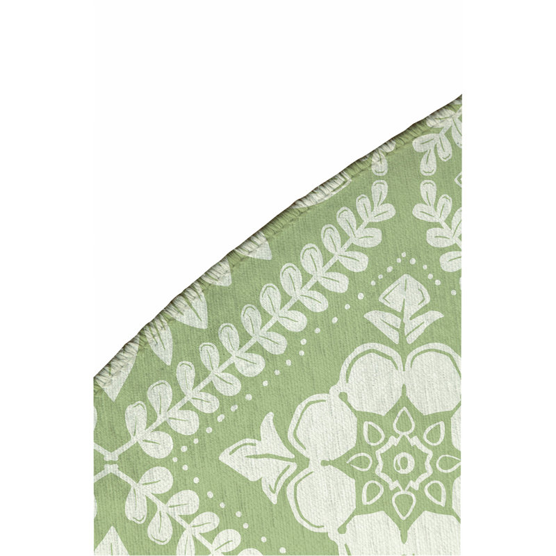 Talia Outdoor Area Rug, Round 5'