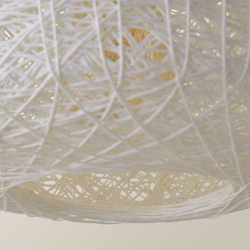 Bjorn 15 cm H Novelty Pendant Shade ( Clip On ), No, White