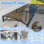 Auvent de porte en tôle de polycarbonate avec abat-jour de patio-110862427-110862419