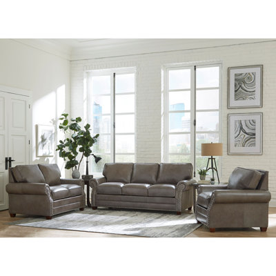 Pedigo Leather Living Room Set