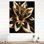 Glamourous Lily On Black III - Floral Lily Very Large Wall Clocks