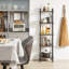 Aadian 137 cm H x 38 cm W Iron Etagere Bookcase-364614596