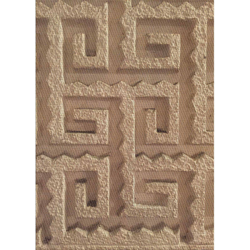 Tapis de zone olive à motifs, Rectangle 2 pi x 4 pi