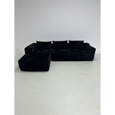 105 Inch Cloud Sectional Couch With L-Shape Chaise, Modern Modular Sofa With Deep Seat, Upholstered For Living Room, No Assembly Required