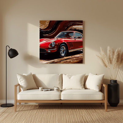 Transportation Luxury and exotic car art Black Metal Wall Art
