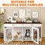 Grande cage pour chien Dorien avec 2 tiroirs et cloison-1310112551-1314788788