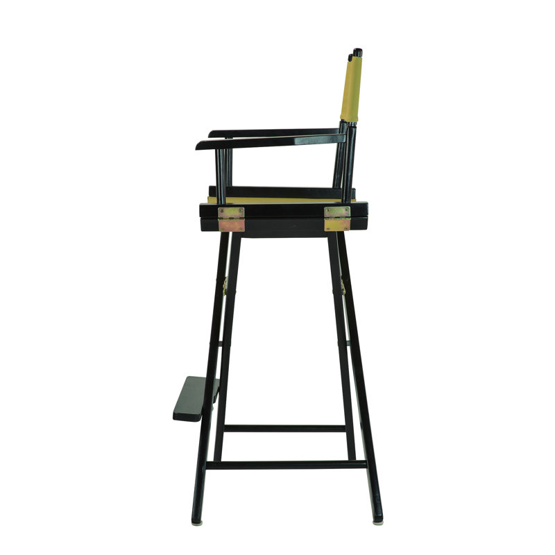 30" Folding Director Chair with Canvas, Black, Sage