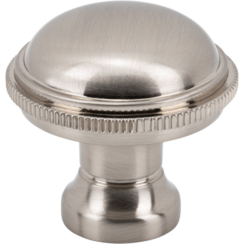 Purity 1 1/4" Diameter Round Knob, Brushed Satin Nickel