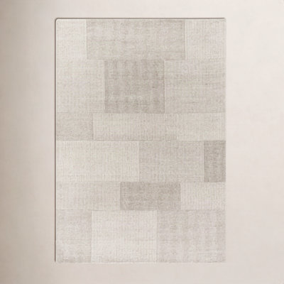 Cheena Hand-Tufted Block Print Area Rug