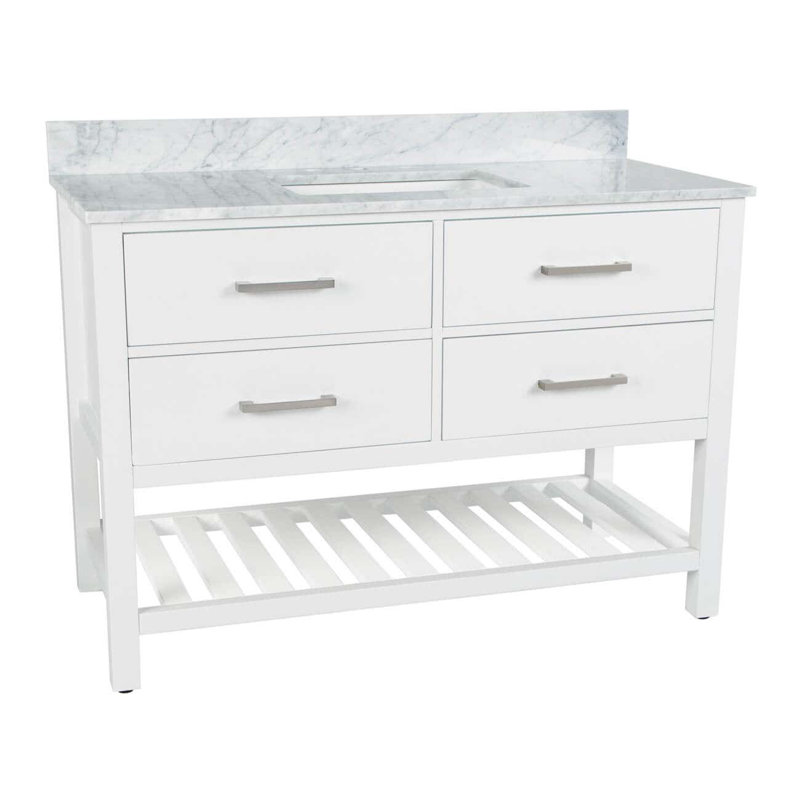 Ensemble de meuble-lavabo simple l 48 po, Blanc