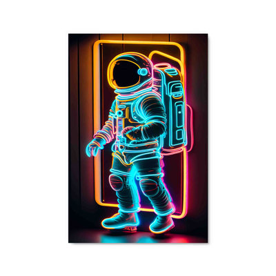" Neon Light Astronaut "