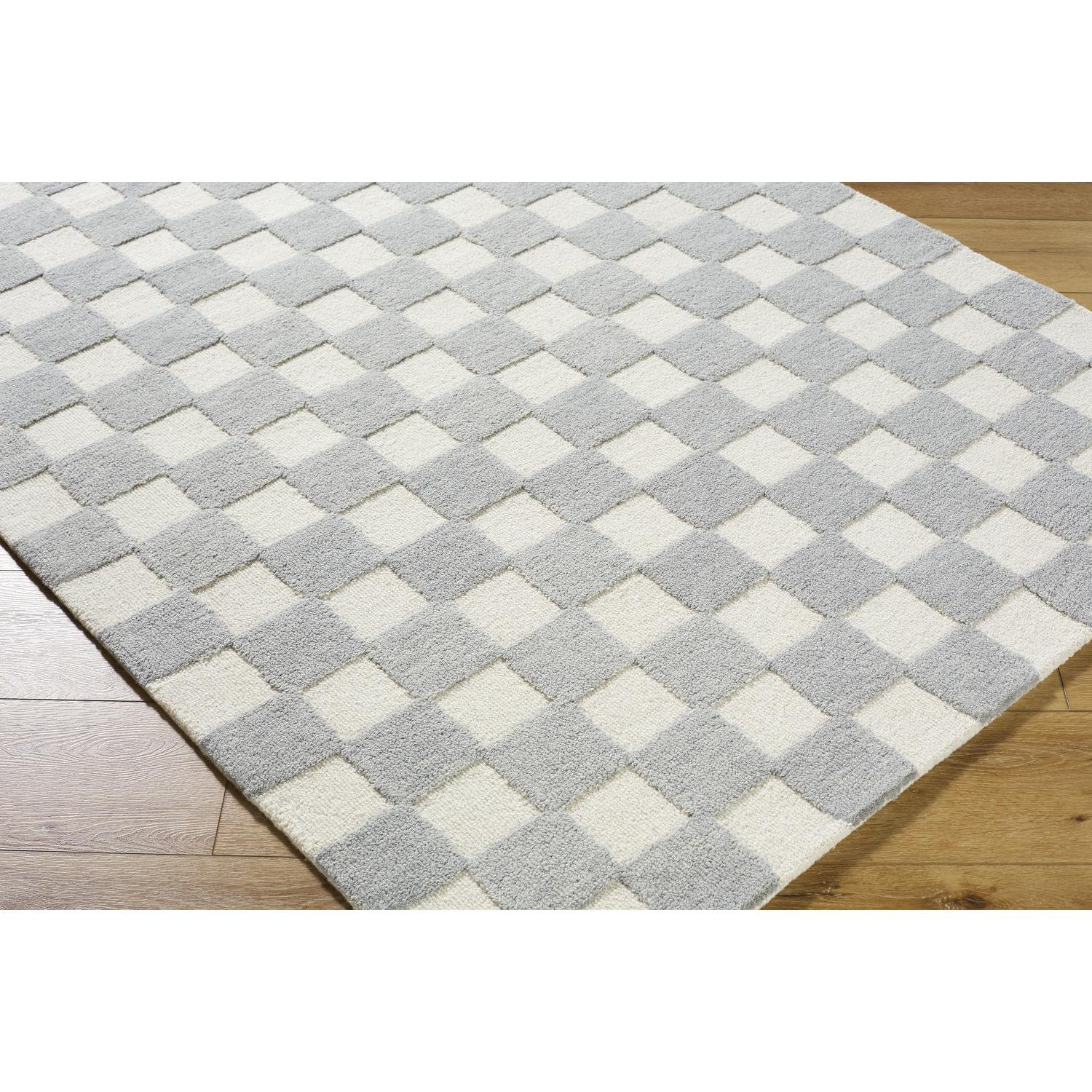 Wright Hand-Tufted Checkered Rug, Rectangle 8' x 10'
