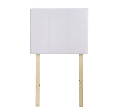 Tête de lit tapissier simple Villa Classic College, Blanc