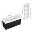 48 Inch Wall-Mounted Bathroom Vanity with Sink and Storage Rack, Thick Edged Resin Basin, KD-Package